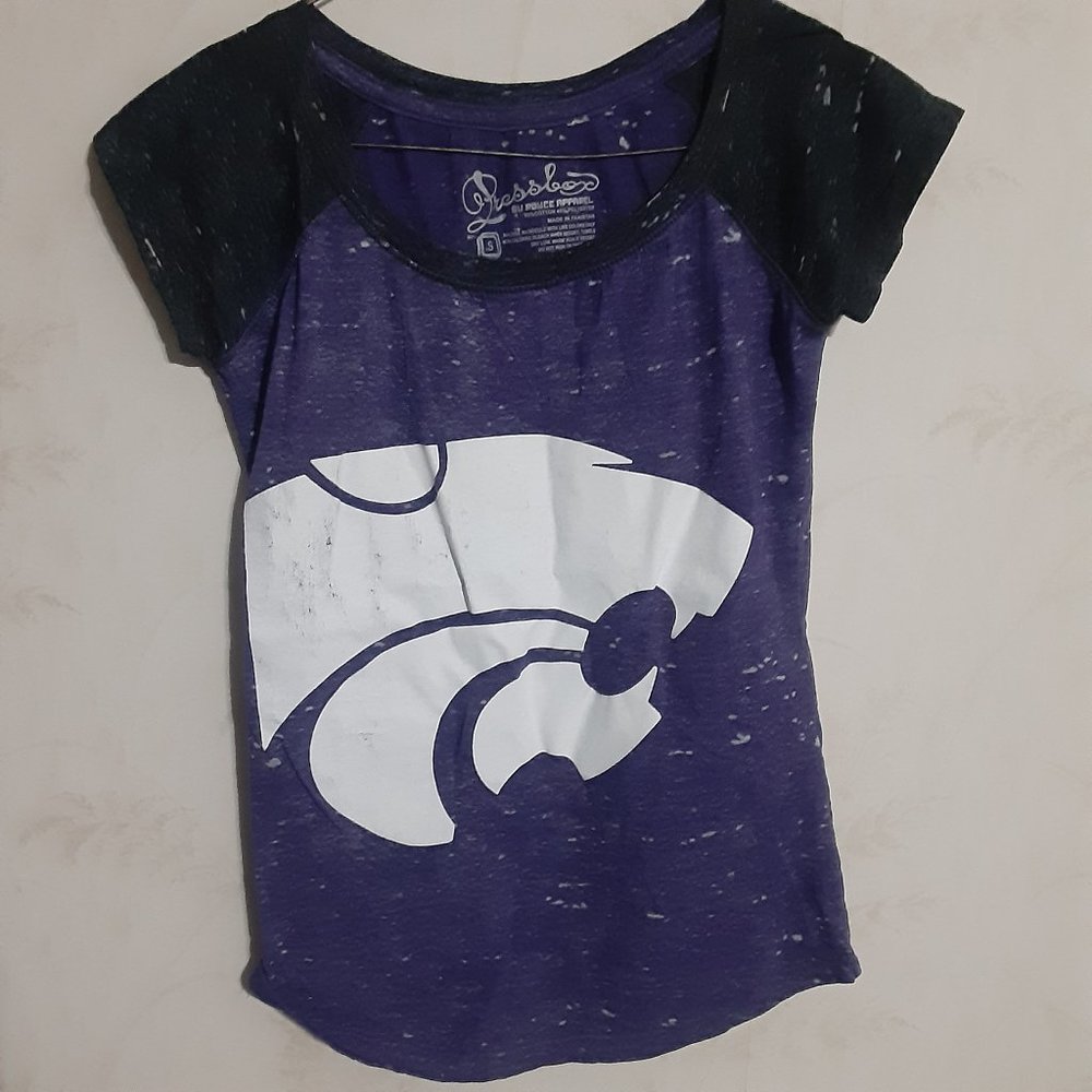 5/$20 Pressbox by Royce Apparel Women's Kansas State Wildcats T Shirt S